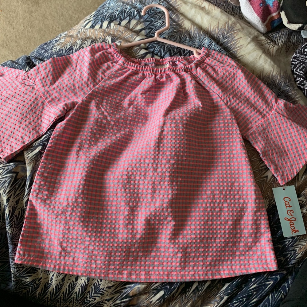 3T pink and blue shirt